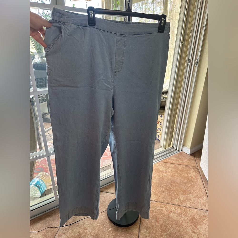 Isaac Mizrahi light blue slacks